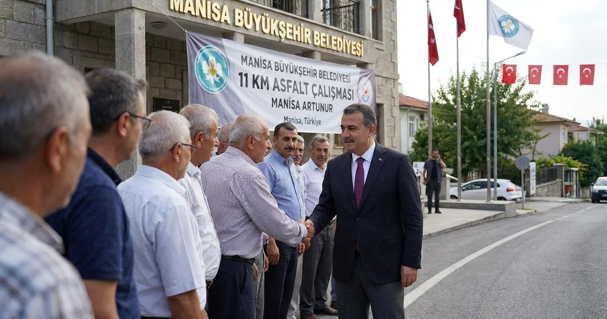 Manisa Büyükşehir’den Salihli’ye 11 km asfalt yatırımı