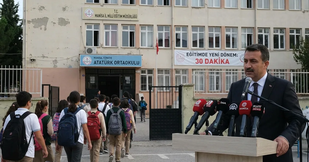 Okullarda 40 dakika yerine 3 bulunan 30 dakika dönemi - Manisa Bakış