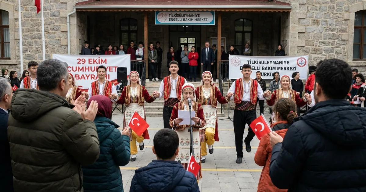 Özel öğrencilerden Cumhuriyet şiirleri ve halk oyunları - Manisa Bakış