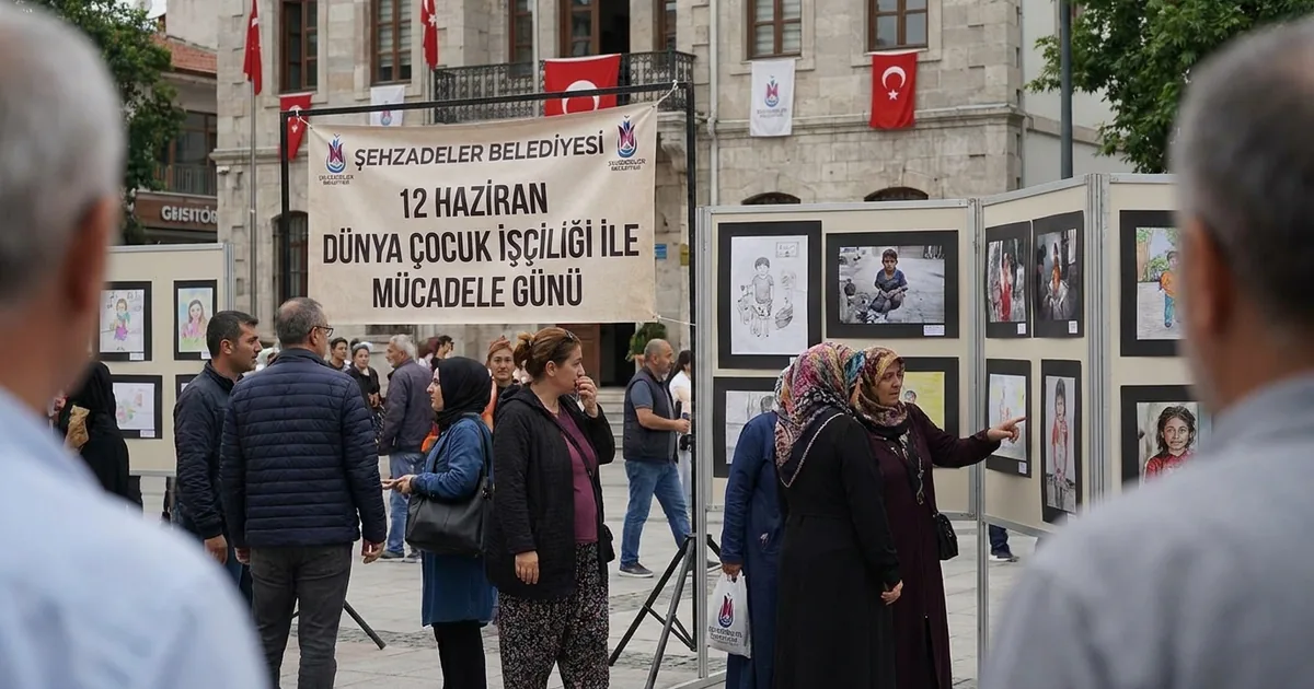 Şehzadeler'de çocuk işçiliğine karşı duygusal sergi - Manisa Bakış