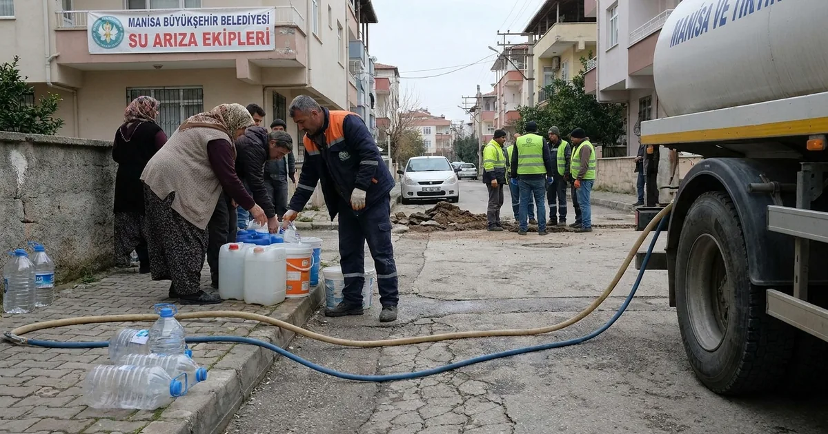 Manisa'da su kesintileri büyüyor: 4 ilçede arızalar sürüyor - Manisa Bakış