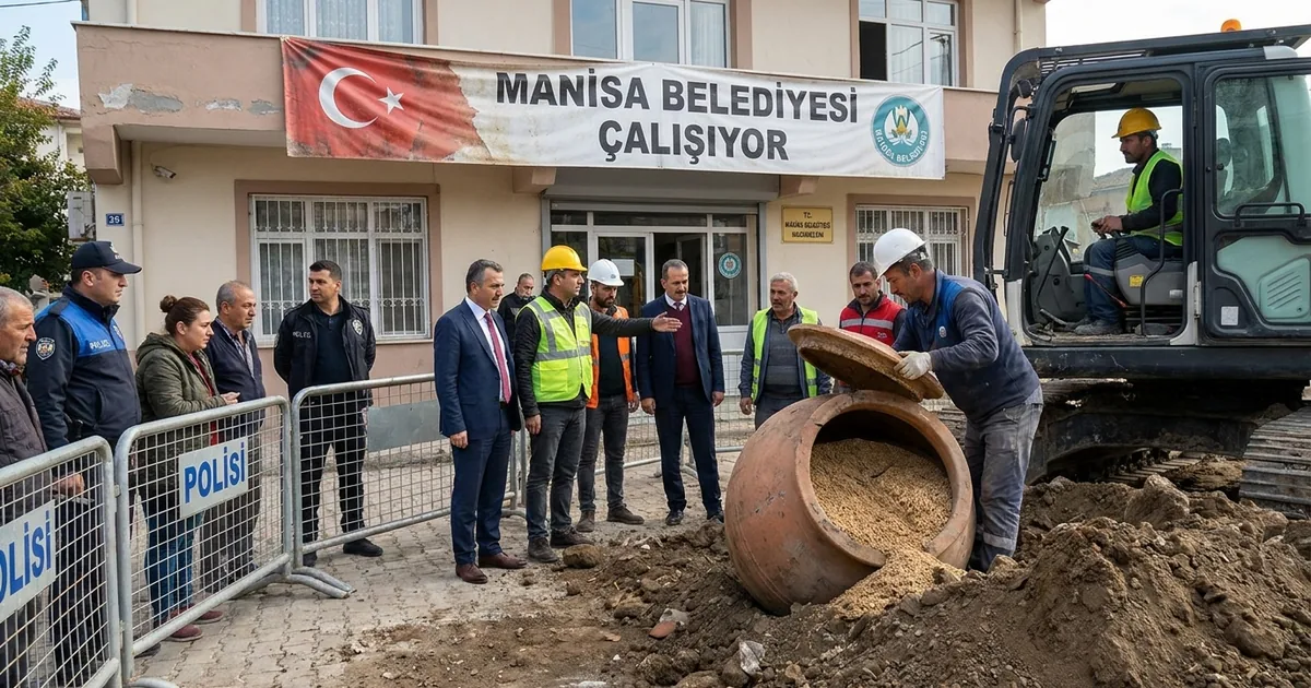 Manisalı işçinin başına geldi! Define sandığı küpten tahıl çıktı