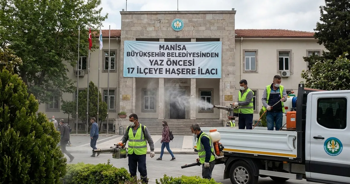 Manisa Büyükşehir Belediyesinden Yaz Öncesi 17 İlçeye Haşere İlacı - Manisa Bakış