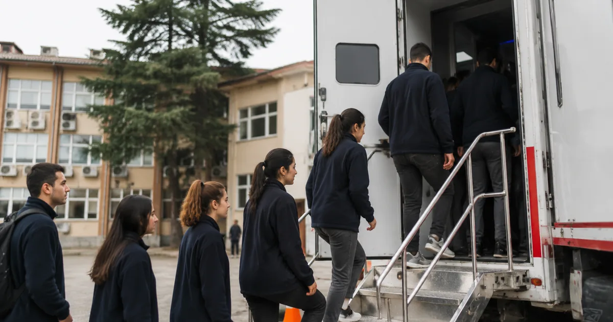 Manisa'da öğrenciler depremi simülasyon tırında yaşadı - Manisa Bakış