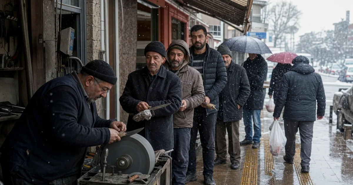 Kurban Bayramı öncesi Alaşehir'de bıçak biletme kuyruğu: İşte fiyatlar - Manisa Bakış