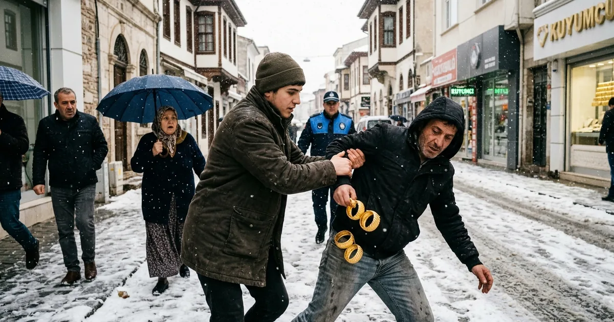 Kuyumcu çırağı hırsızı yakaladı: 150 gram altın çalındı