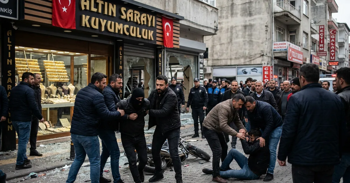 Salihli'de kuyumcuda silahlı soygun girişimi: 2 yaralı - Manisa Bakış