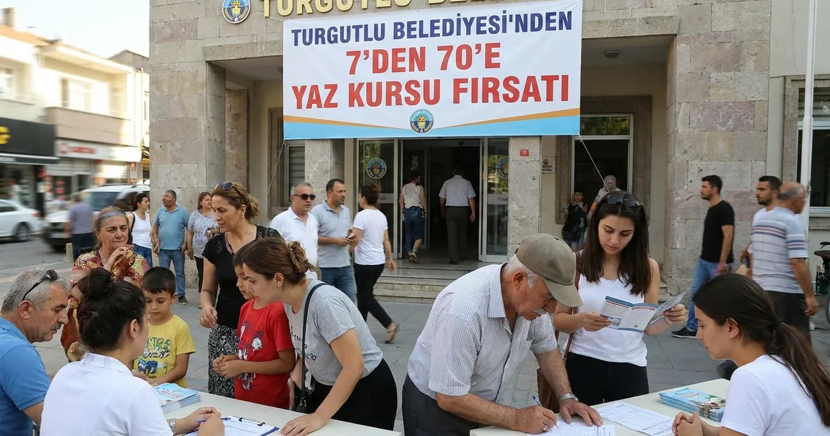 Turgutlu Belediyesi'nden 7'den 70'e Yaz Kursu Fırsatı