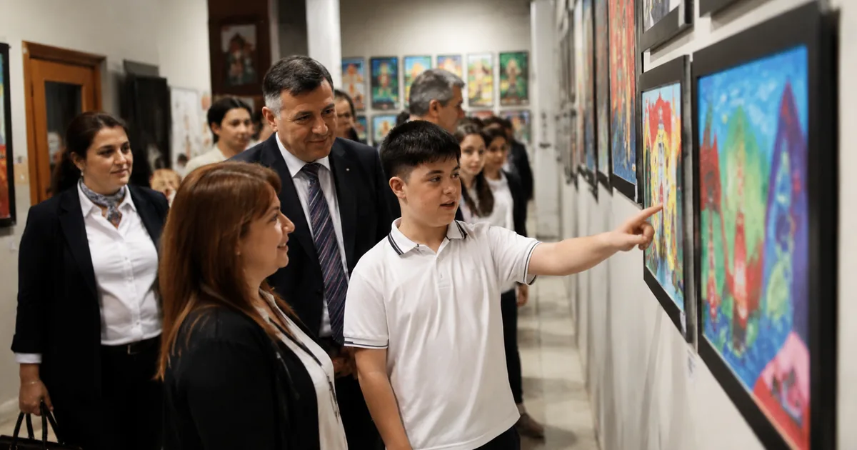 Denizli'de Manisalı özel çocukların eserleri göz kamaştırdı - Manisa Bakış