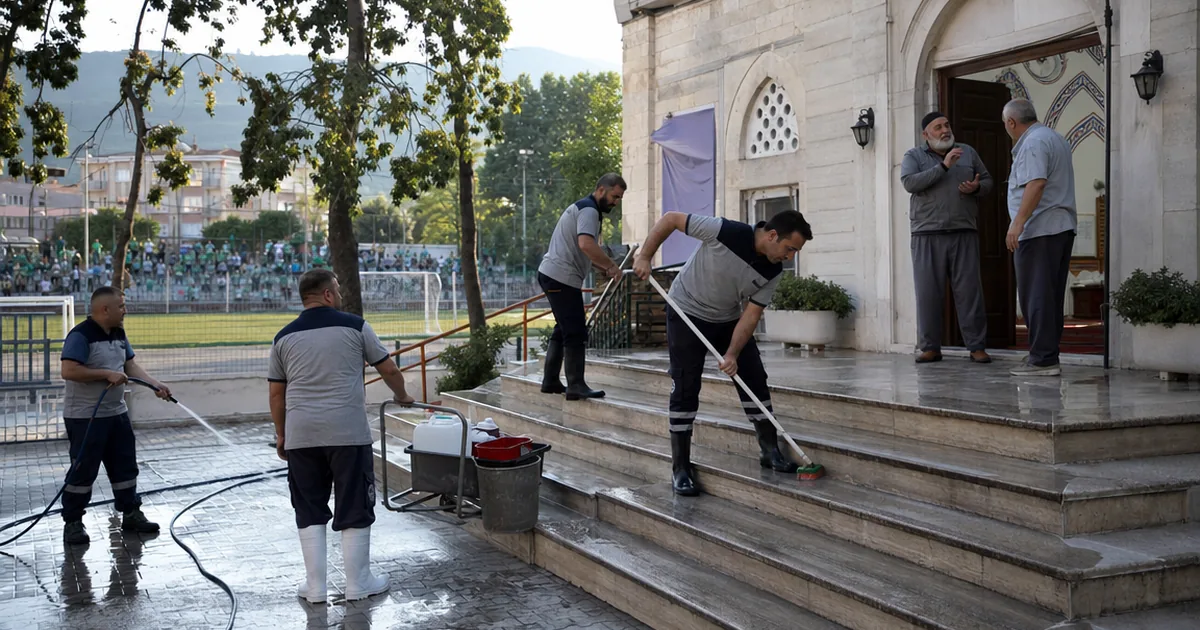Yunusemre Belediyesi camileri Kurban Bayramı'na hazırlıyor - Manisa Bakış