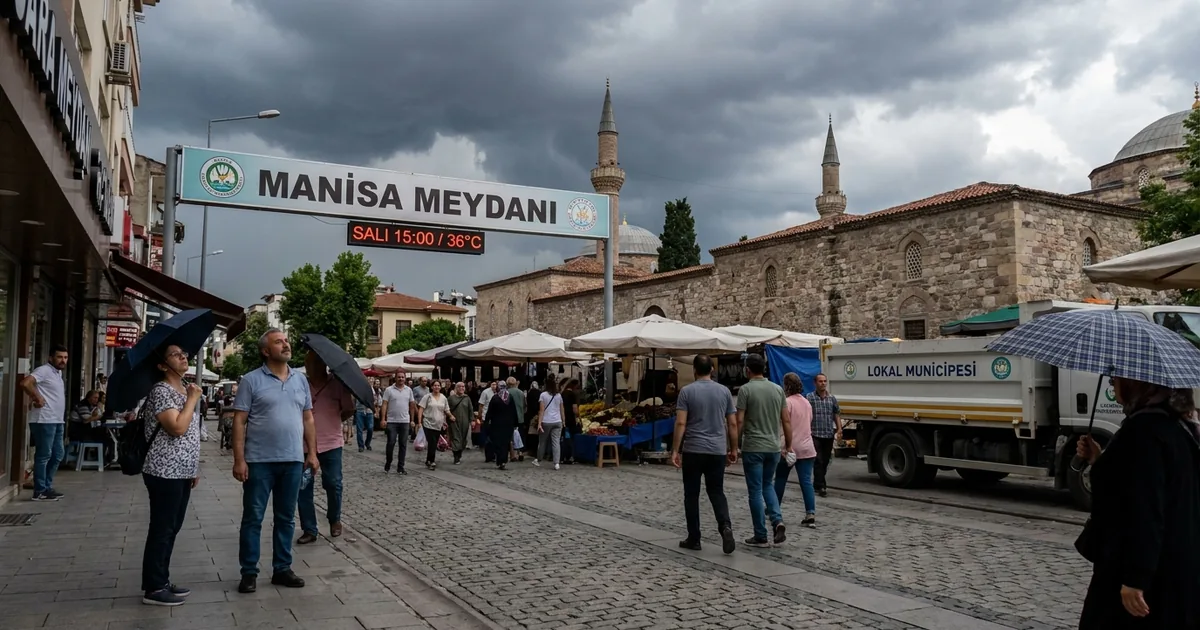 Manisa’ya Cumartesi gök gürültülü sağanak yağış geliyor