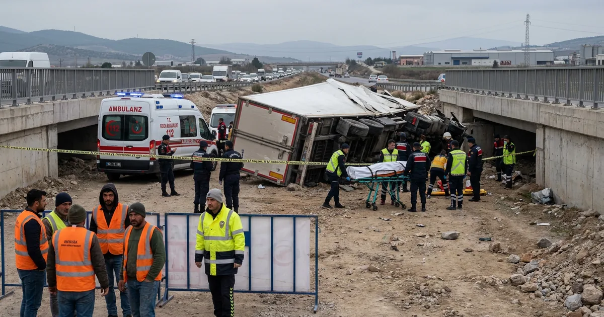 Uşak-İzmir yolunda tır kazası: Sürücü hayatını kaybetti - Manisa Bakış