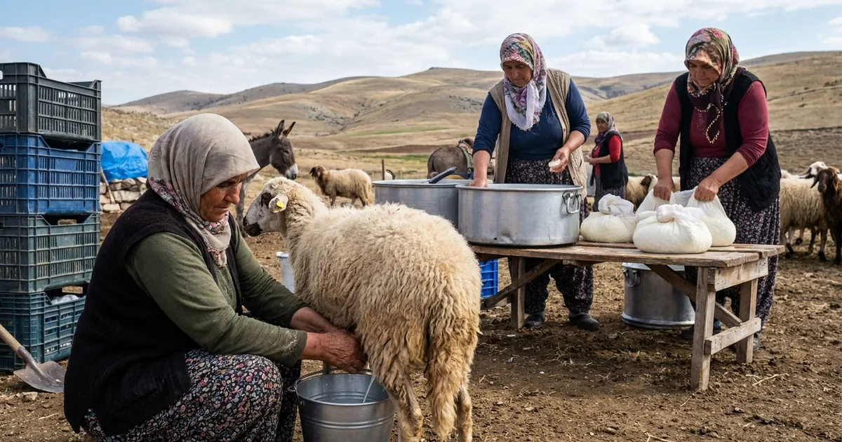 Kadınlar elle sağıyor, peynir oluyor: Kilosu 600 lira - Manisa Bakış