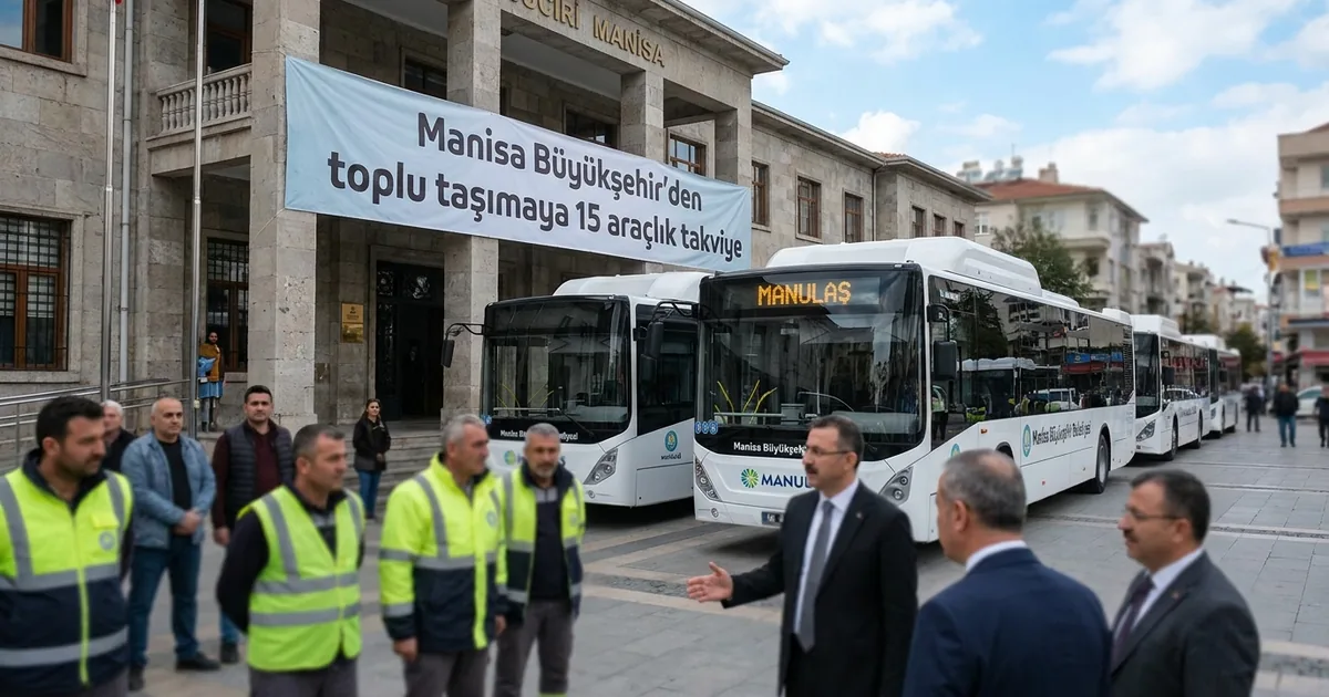 Manisa Büyükşehir'den toplu taşımaya 15 araçlık takviye - Manisa Bakış