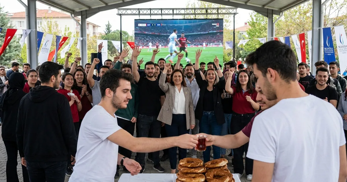 Manisa’da A Milli Takım Coşkusu: MCBÜ’de Öğrencilerle Maç Keyfi - Manisa Bakış