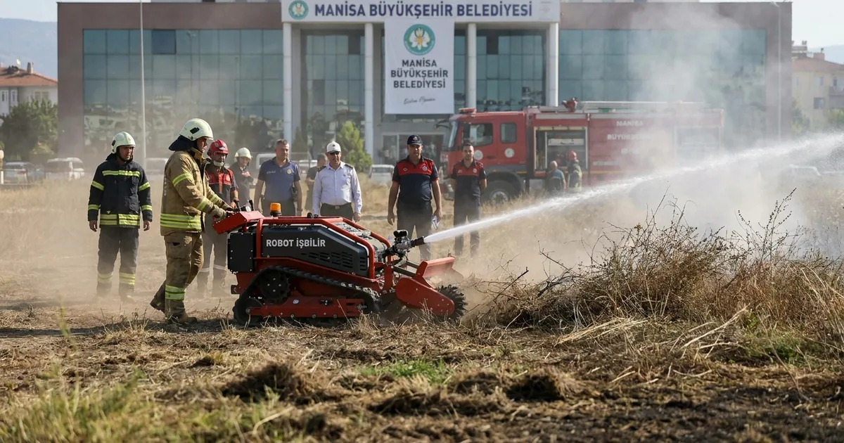 Manisa Büyükşehir Belediyesi'nden yangına robot önlemi - Manisa Bakış