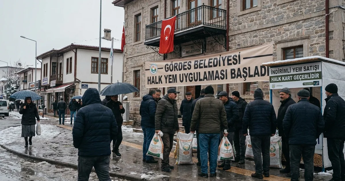 Halk Kart sahiplerine müjde: Gördes'te ucuz yem dönemi - Manisa Bakış