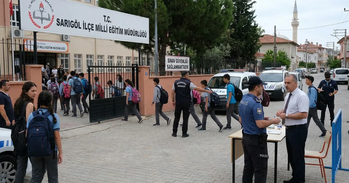 395 öğrenci için Sarıgöl’de sınav güvenliği üst düzeyde