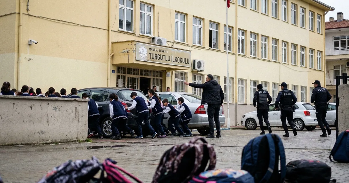 Manisa Turgutlu'da okul önünde dehşet: Rastgele ateş açtı - Manisa Bakış