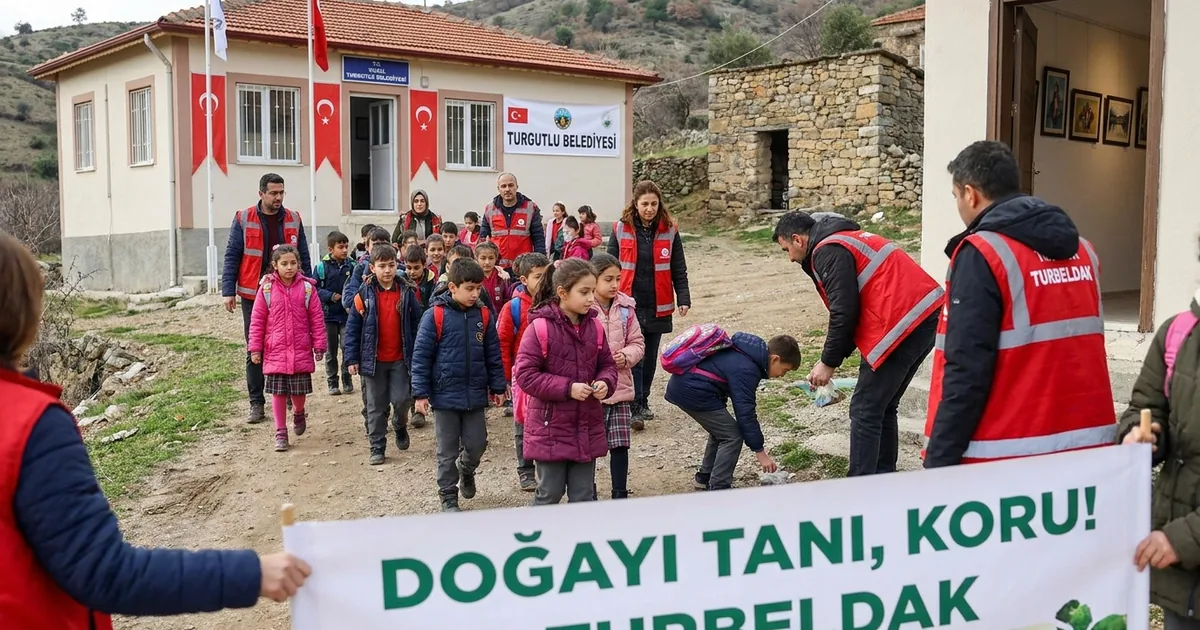 Minik öğrenciler 5 kilometrelik parkurda doğayı tanıdı - Manisa Bakış