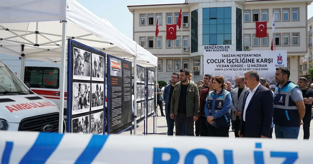Tarzan Meydanı’nda çocuk işçiliğine karşı vicdan sergisi