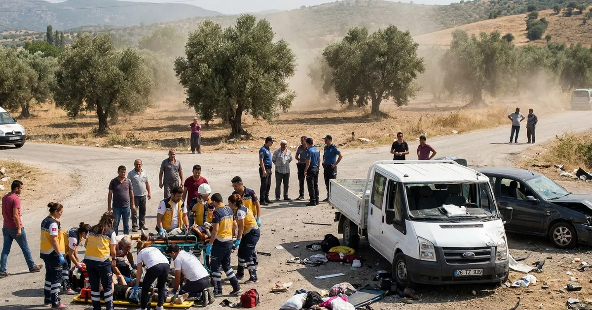 26 TZ 9ط39 plakalı araç ile otomobil çarpıştı: 7 yaralı - Manisa Bakış