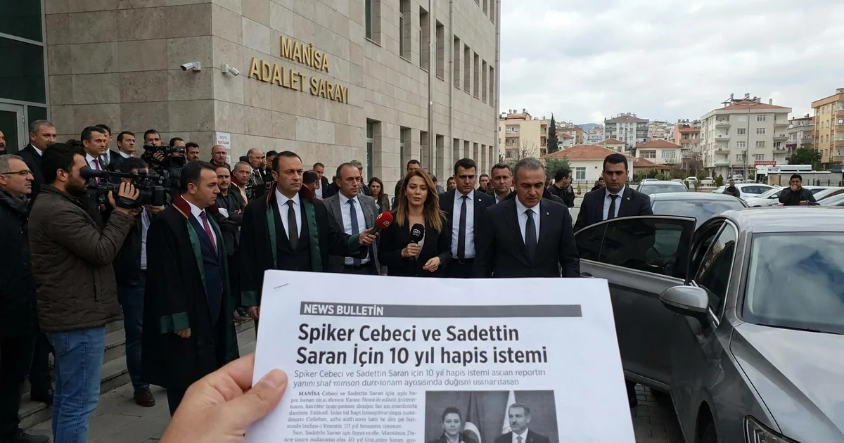 Spiker Cebeci ve Sadettin Saran için 10 yıl hapis istemi - Manisa Bakış