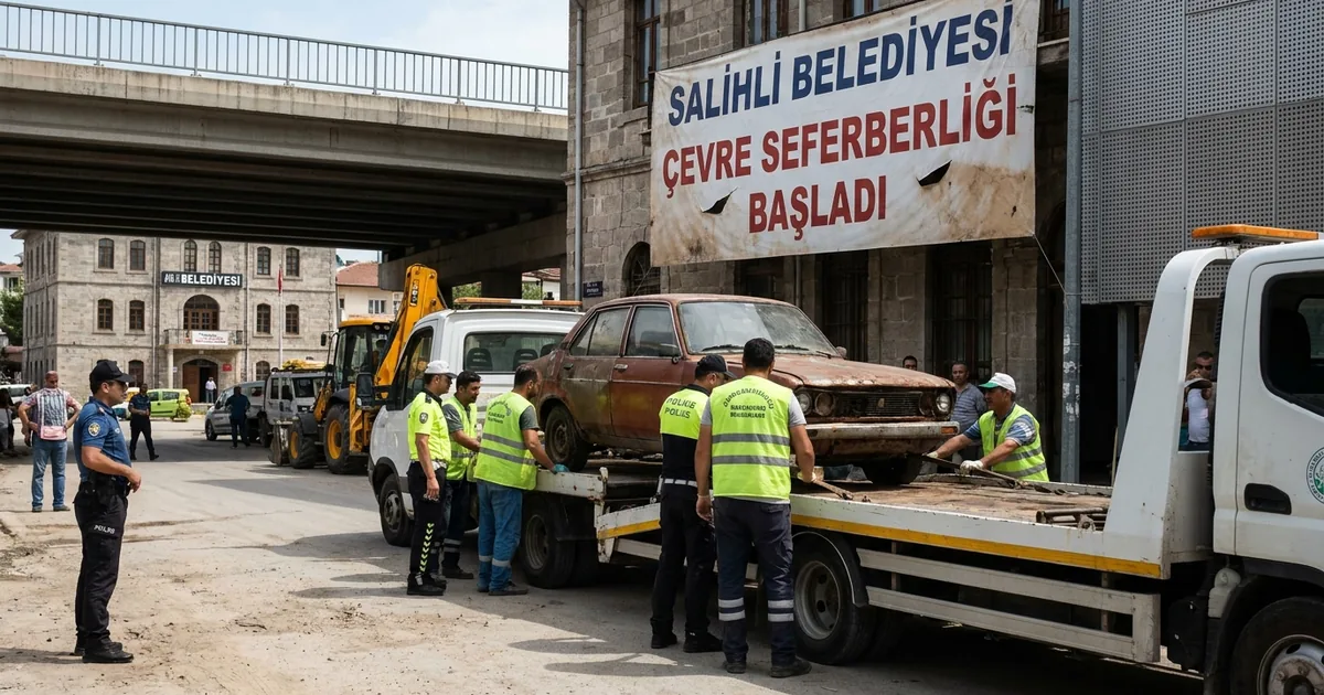 Salihli'de Hurda Araç Seferberliği: Çevre Temizliği Başladı - Manisa Bakış