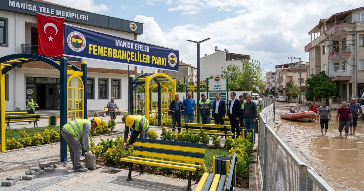Manisa Efeler’de Fenerbahçeliler Parkı açılışa hazırlanıyor