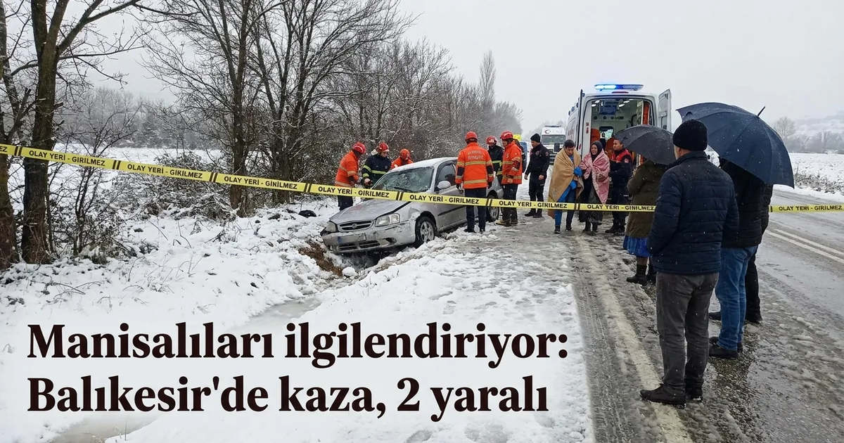 Manisalıları ilgilendiriyor: Balıkesir'de kaza, 2 yaralı