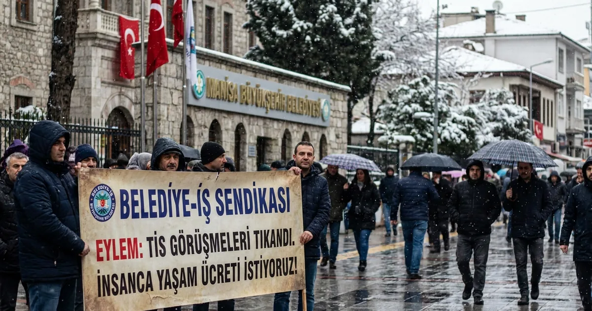Belediye-İş Sendikası'ndan eylem: İzmir'de TİS görüşmeleri tıkandı - Manisa Bakış