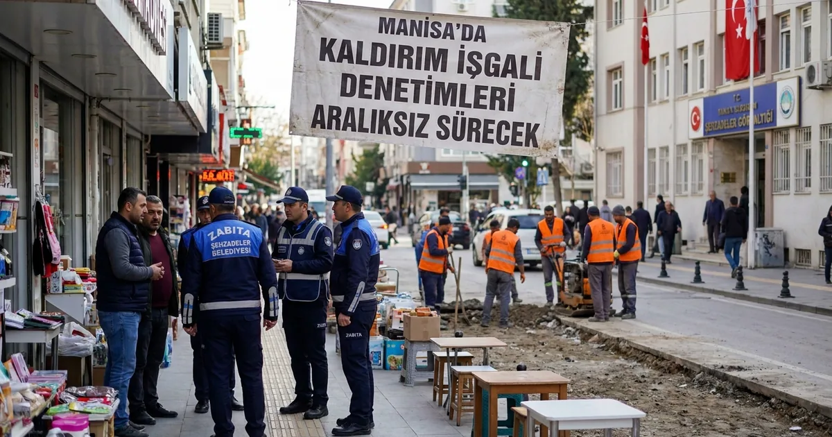 Manisa’da kaldırım işgali denetimleri aralıksız sürecek