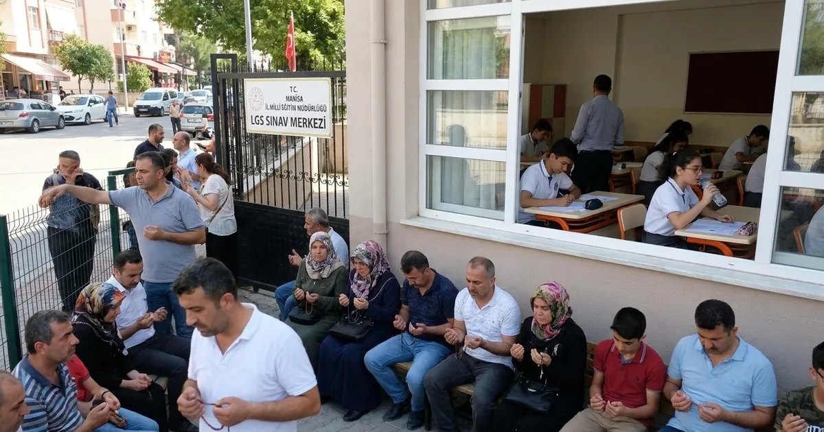 Manisa’da LGS’de veliler dua etti, öğrenciler ter döktü - Manisa Bakış