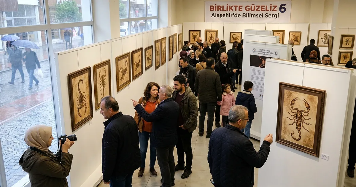 Korkulan Akrepler Sanat Eseri Oldu: Alaşehir'de Bilimsel Sergi - Manisa Bakış