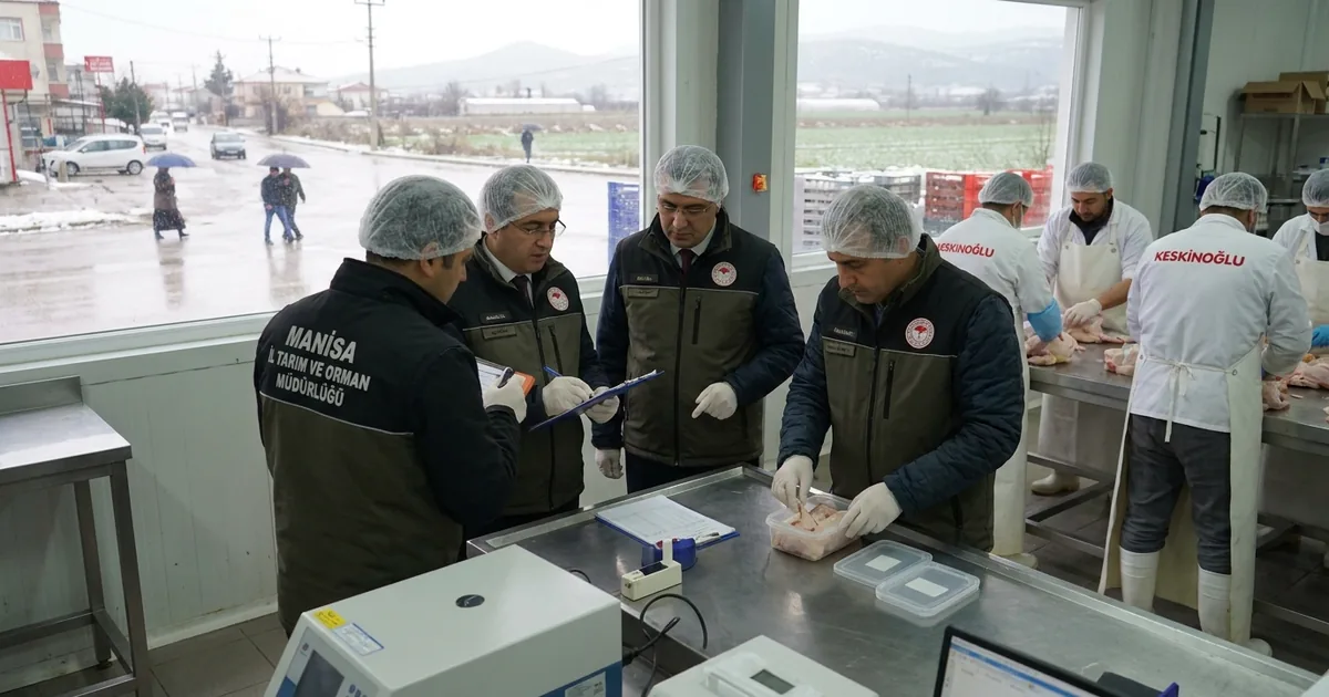 Tarım Müdürlüğü Keskinoğlu kesimhanesinde denetim yaptı - Manisa Bakış