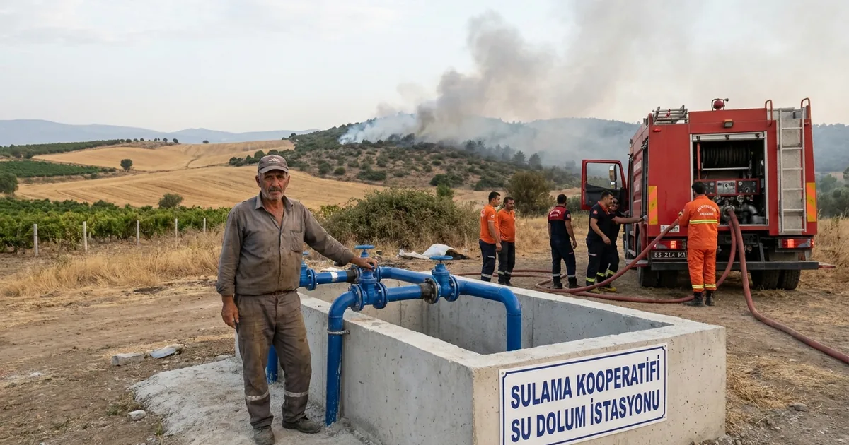 Sarıgöl'de üretici ve itfaiyeye can suyu: Yeni istasyon hizmette - Manisa Bakış