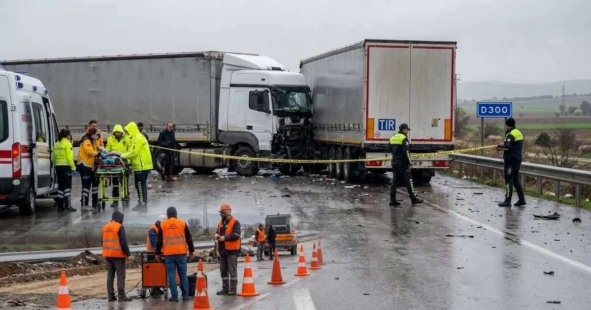 Manisa Kula’da TIR Kazası: 2 Yaralı, Yol Trafiğe Kapandı - Manisa Bakış