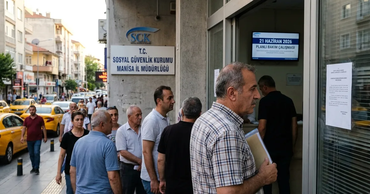 Manisa SGK Hizmetlerinde 21 Haziran'da 1 Saatlik Kesinti - Manisa Bakış