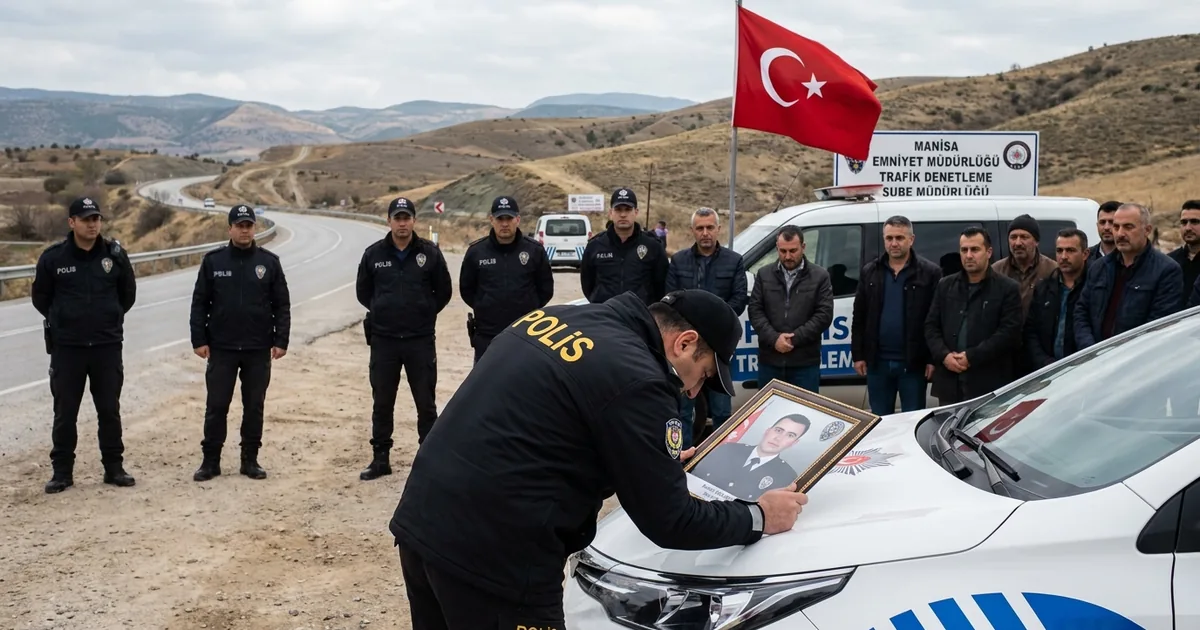 Manisalı Şehit Polis Tayfun Baş’a Eşinden Yürek Dağlayan Veda - Manisa Bakış