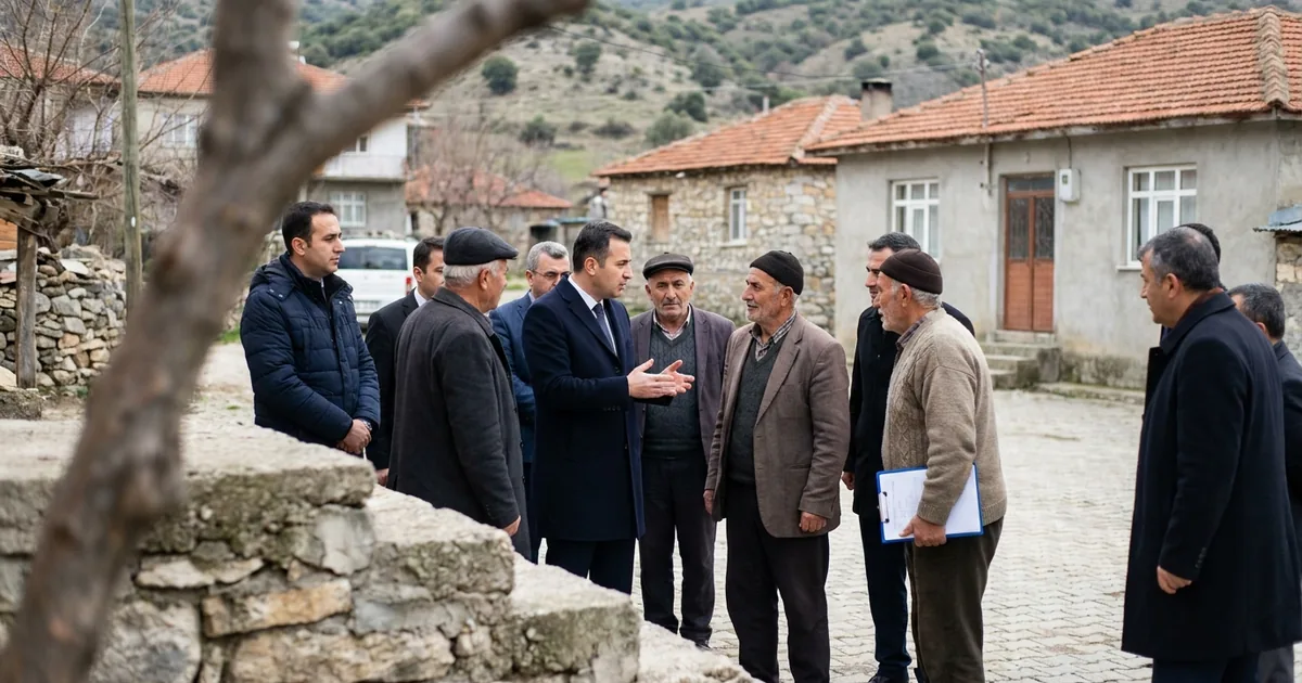 Akçakoca Kaymakamı Hacı Arslan Uzan'dan köy ziyaretleri - Manisa Bakış