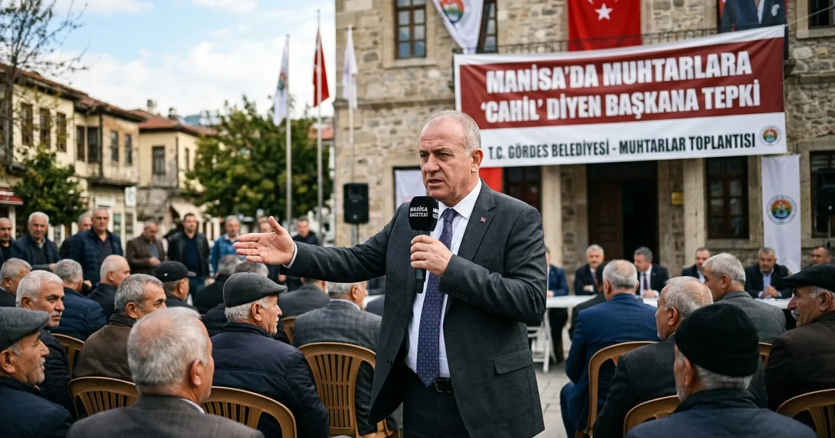 Manisa’da muhtarlara ‘cahil’ diyen başkana tepki