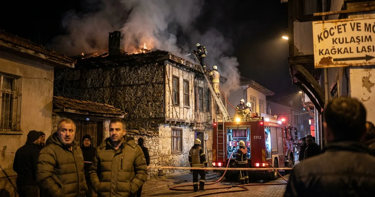 Kula'da gece yarısı yangın paniği: Alevler çatıyı sardı - Manisa Bakış