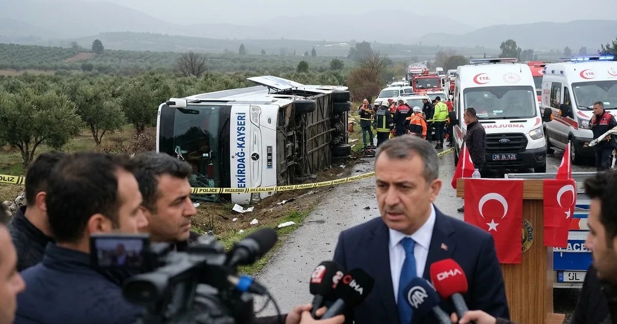 Tekirdağ-Kayseri Otobüs Kazasında 3'ü Ağır 41 Kişi Yaralandı - Manisa Bakış