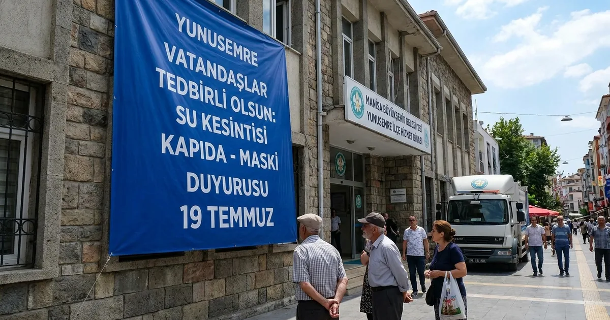 Yunusemli vatandaşlar tedbirli olsun: Su kesintisi kapıda - Manisa Bakış