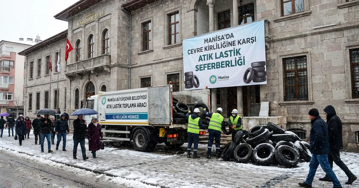 Manisa’da çevre kirliliğine karşı atık lastik seferberliği - Manisa Bakış