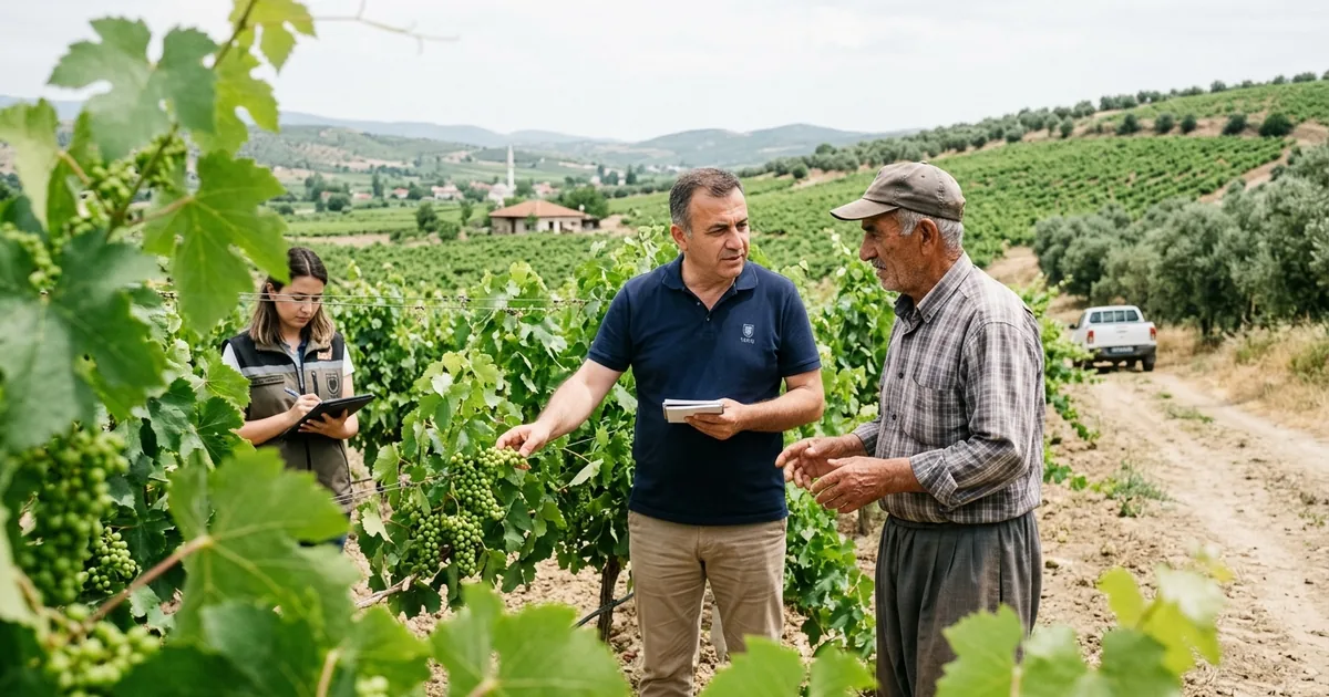 Sarıgöl TARİŞ'te yaş üzüm sezonu öncesi saha seferberliği