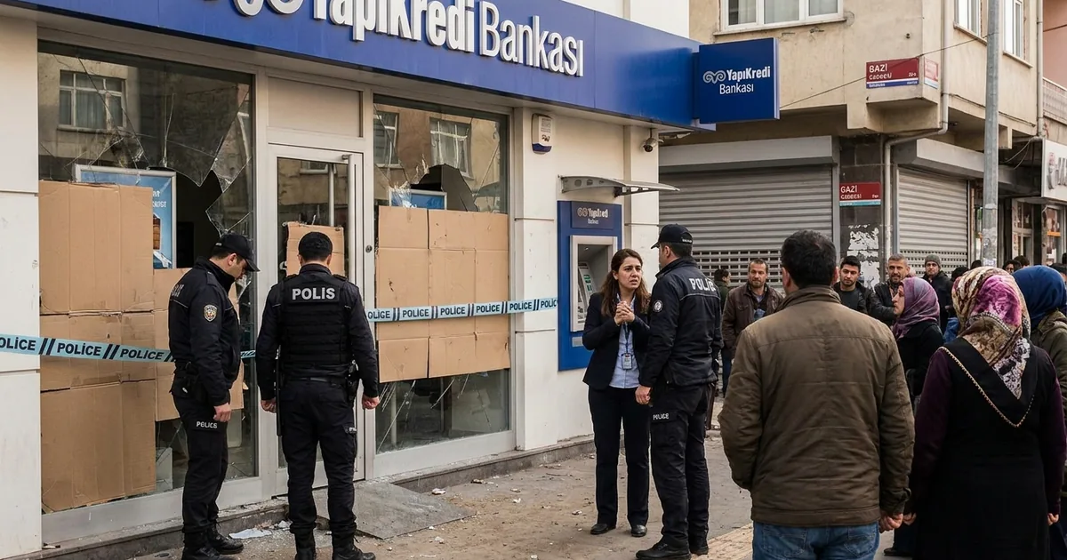 Yapı Kredi şubesine gece saldırısı: Camlar kurşunlandı - Manisa Bakış