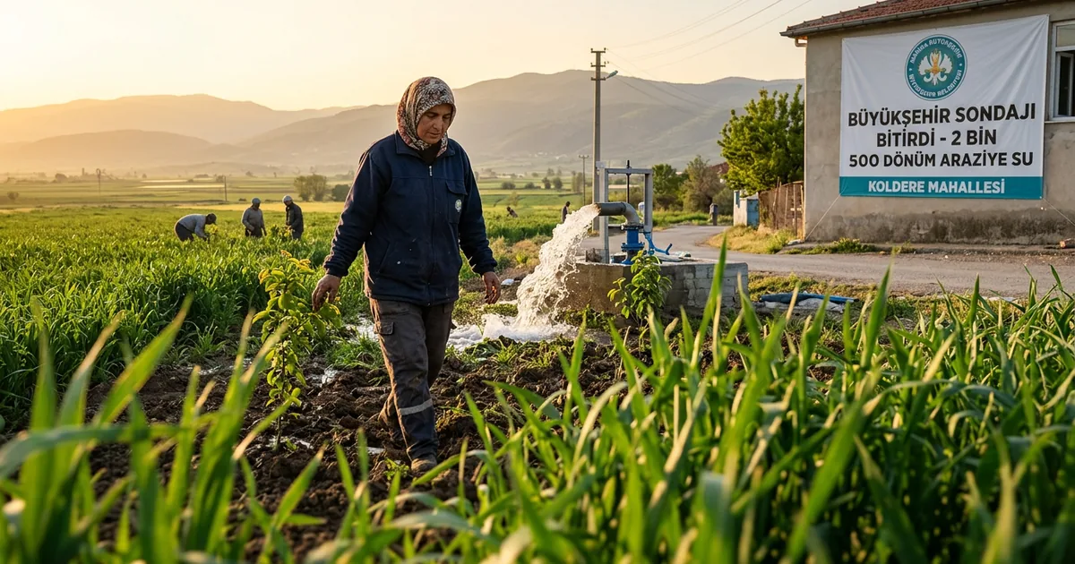 2 bin 500 dönüm araziye su: Büyükşehir sondajı bitirdi