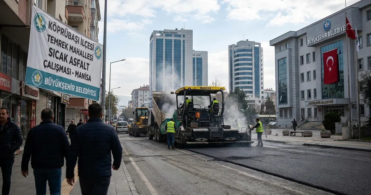Köprübaşı Belediyesi ve Büyükşehir'den dev yol yatırımı - Manisa Bakış