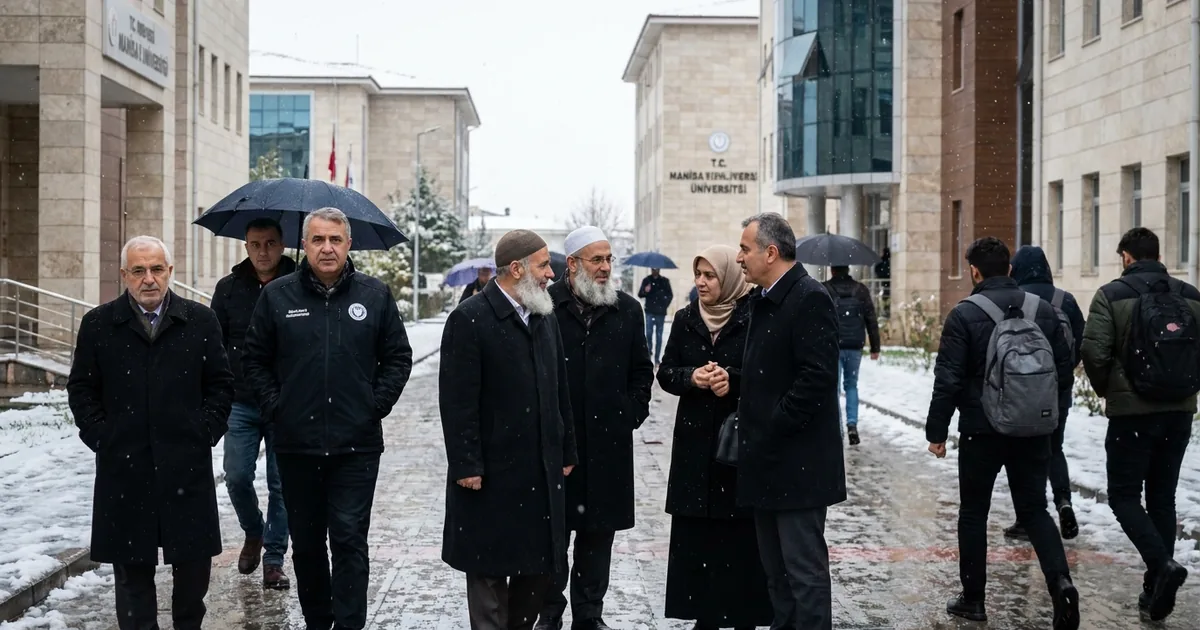Kökeldaş Medresesi öğretim kadrosu KBÜ'yü ziyaret etti - Manisa Bakış